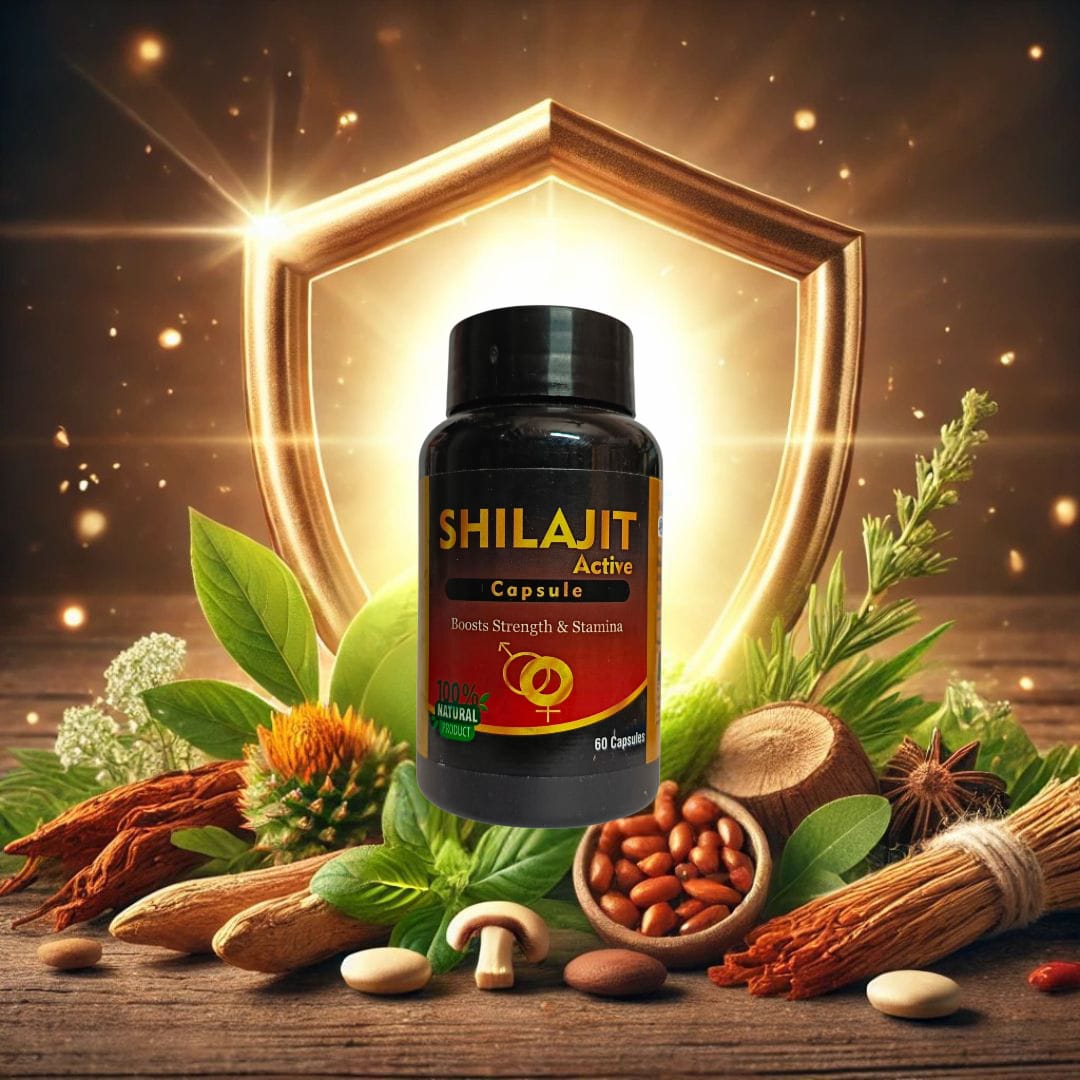”SHILAJIT ACTIVE” – Herbal Capsule For Improve Strength And Stamina 60 capsules ( Pack of 1 )
