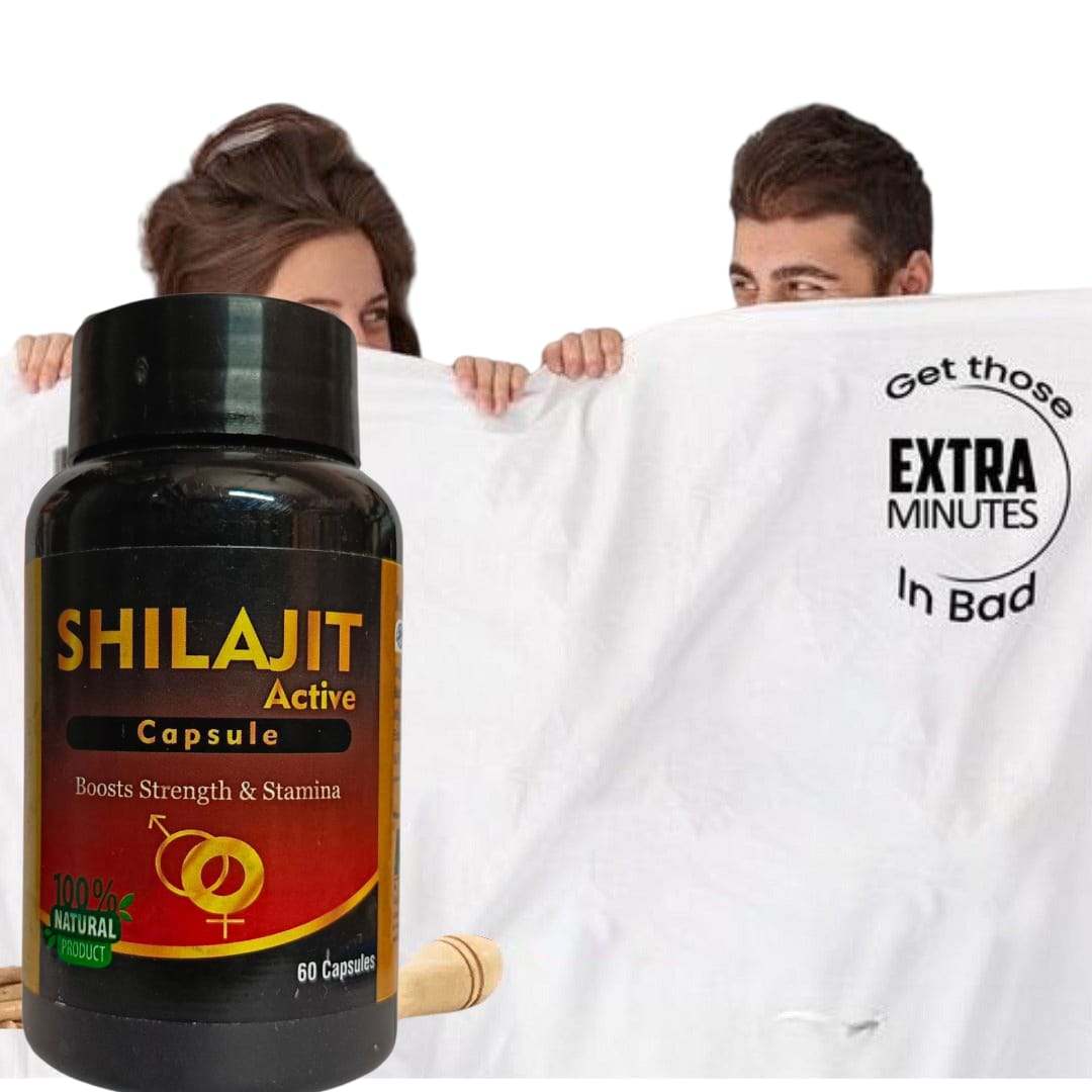 ”SHILAJIT ACTIVE” – Herbal Capsule For Improve Strength And Stamina 60 capsules ( Pack of 1 )